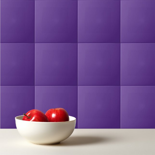 Solid rich purple violet ceramic tile (Creator Uploaded)