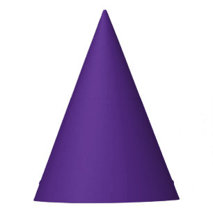 Solid rich purple violet party hat