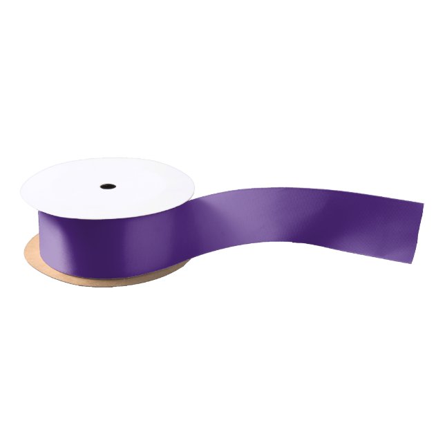 Solid rich purple violet satin ribbon (Spool)