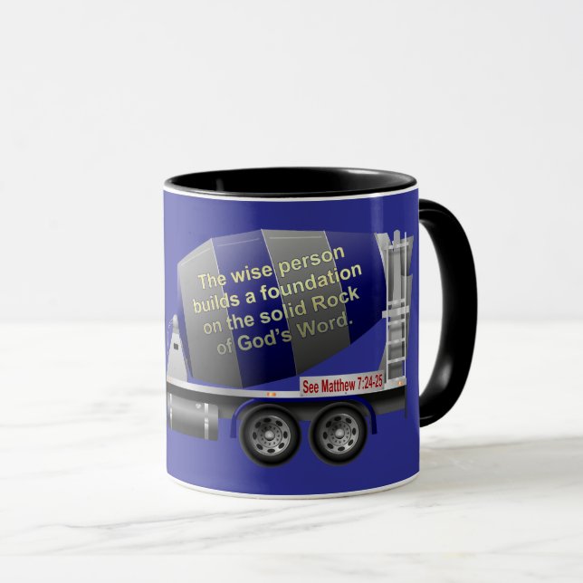 Solid Rock Concrete Mixer Mug (Front Right)