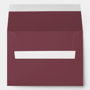 Solid Romantic Rosewood Wedding Stationary Envelope