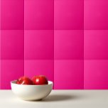 Solid rose deep pink ceramic tile<br><div class="desc">Solid color rose deep pink simple design.</div>