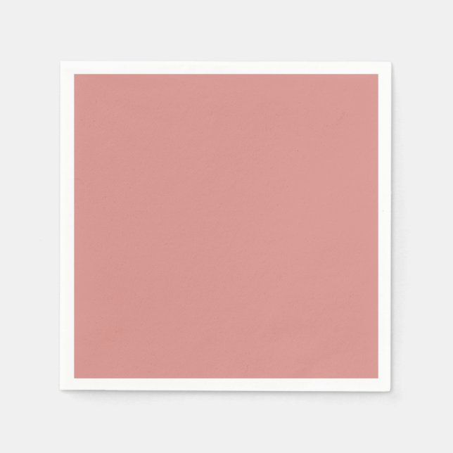 Solid Rose Gold Colour Modern Napkin (Front)