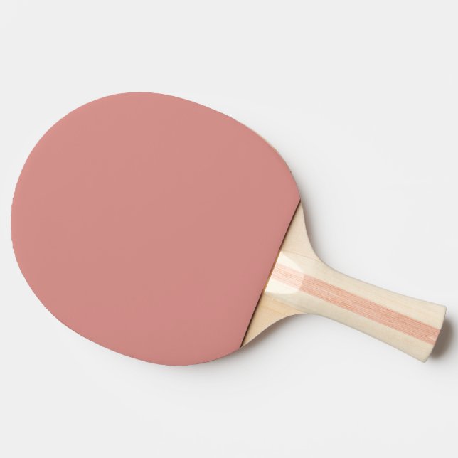 Solid Rose Gold Colour Modern Ping Pong Paddle (Side)