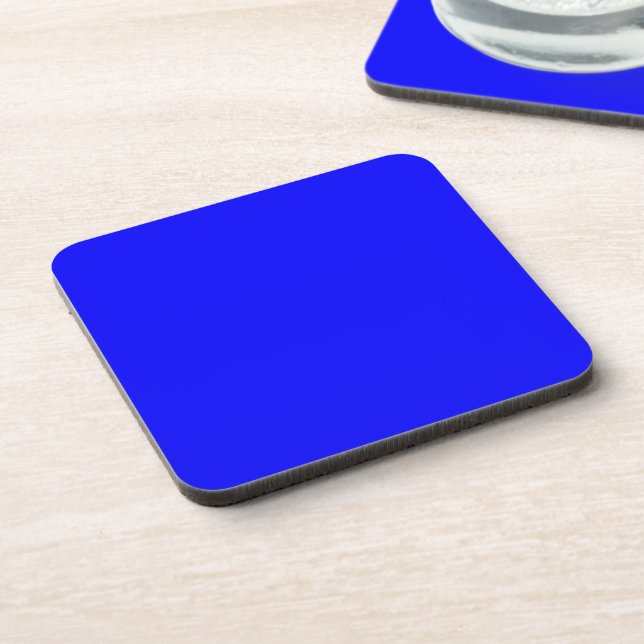 Solid Royal Blue Colour Coaster (Left Side)