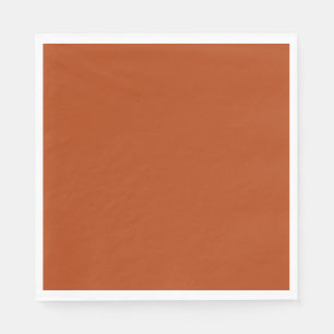Solid rust brown napkin