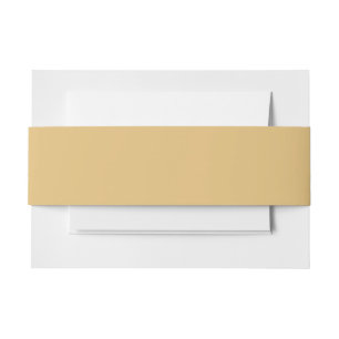 Solid sand brown invitation belly band