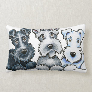Solid Schnauzers Lumbar Cushion