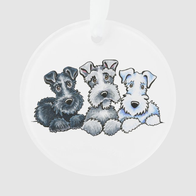 Solid Schnauzers Ornament (Front)