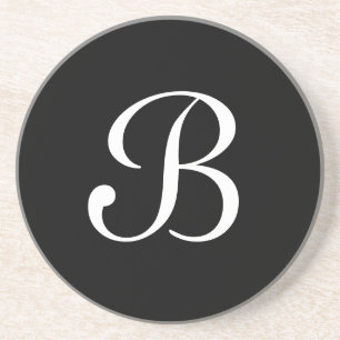 Solid Series Series---Black and White coaster