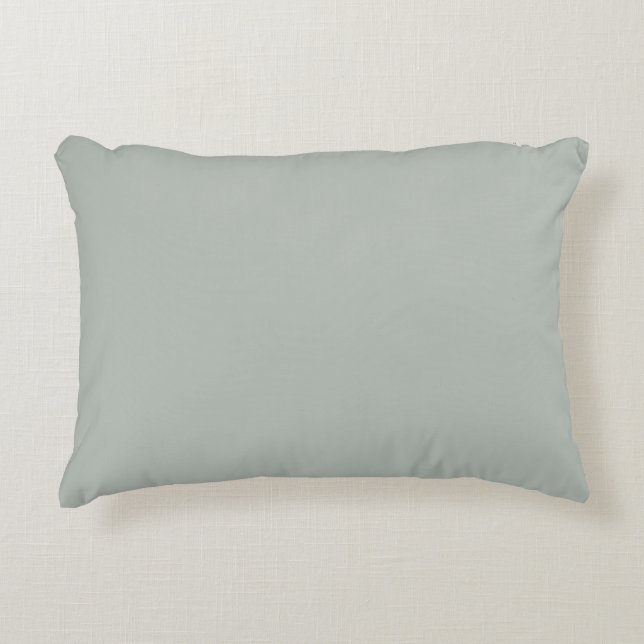 Solid Silver Grey Accent Pillow (Front)