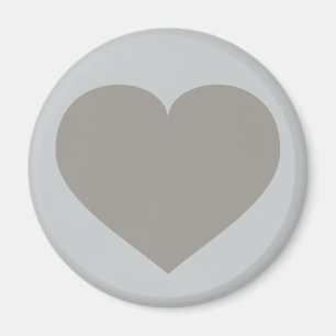 Solid silver heart magnet
