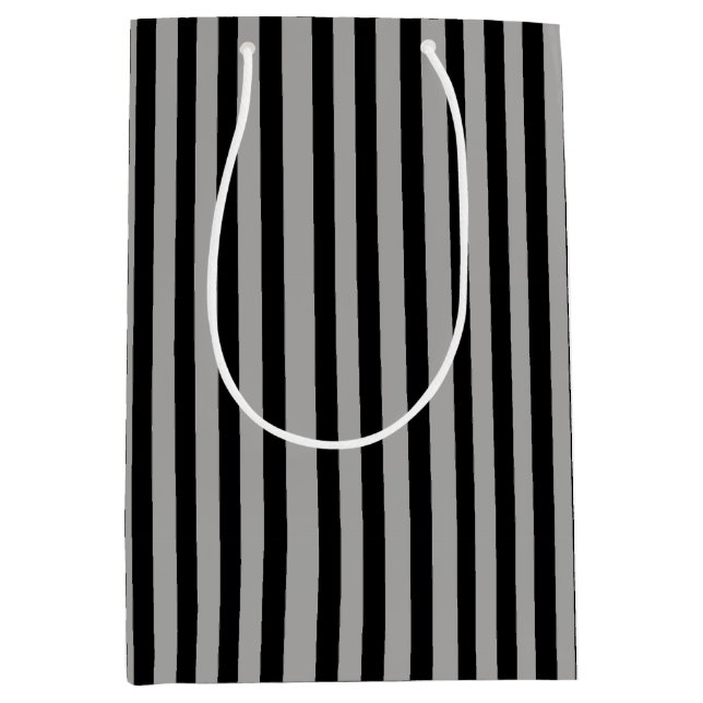 Solid Silver Medium Gift Bag (Front)
