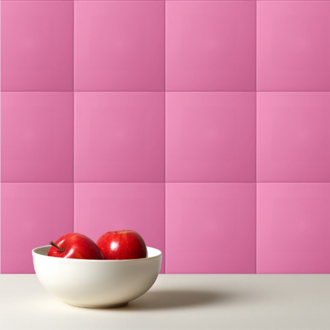 Solid soft barbie pink ceramic tile (Creator Uploaded)