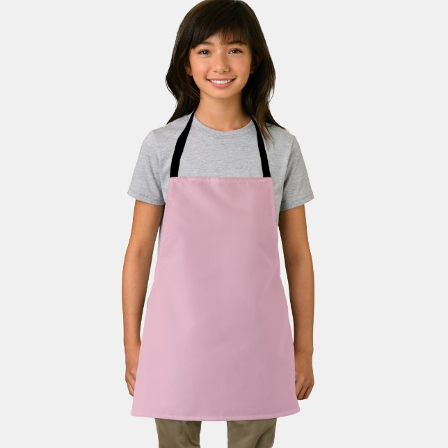 Solid Soft Blush Pink Apron (Insitu)