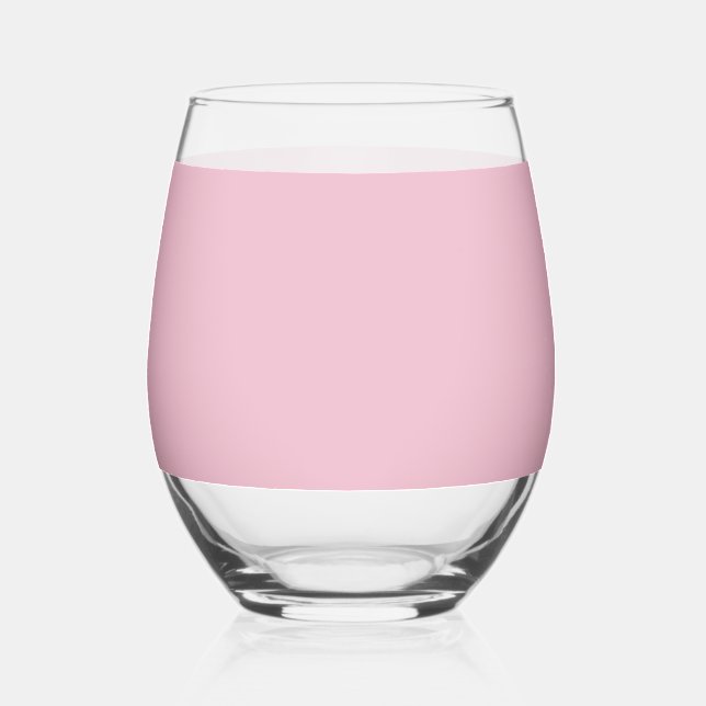 Solid Soft Blush Pink Glass (Front)