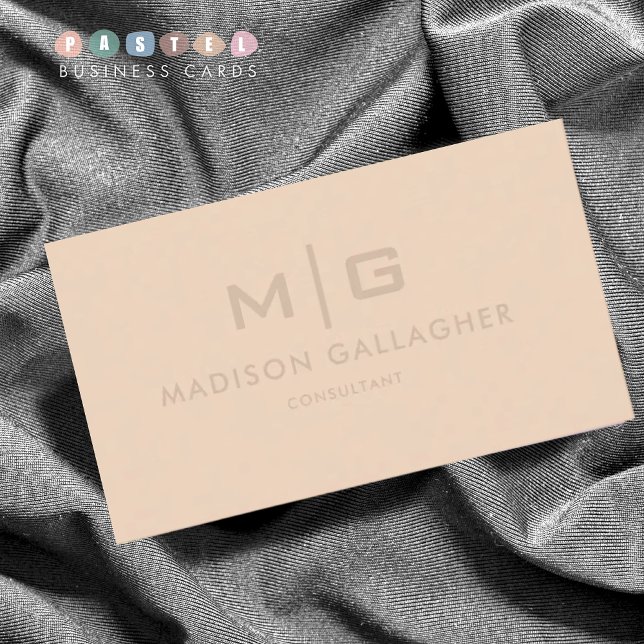 Solid Soft Light Beige Cream Yellow Colour Business Card (Solid Soft Light Beige Cream Yellow Color Business Card
)