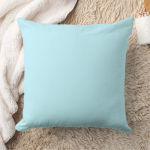 Solid Soft Light Blue   Throw Pillow