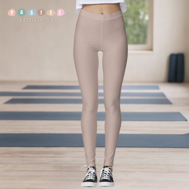 Solid Soft Light Paste Pinkish Purple Brown Colour Leggings (Solid Soft Light Paste Pinkish Purple Brown Color Leggings
)