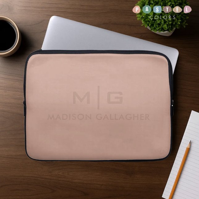 Solid Soft Light Paste Terracotta Pink Red Colour Laptop Sleeve (Solid Soft Light Paste Terracotta Pink Red Color Laptop Sleeve
)