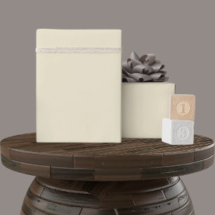 Solid Soft Light Pastel Beige Cream Yellow Colour Wrapping Paper
