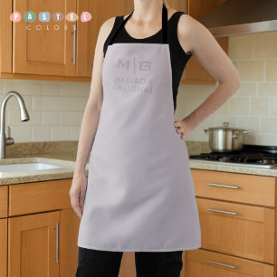 Solid Soft Light Pastel Lavender Purple Colour Apron