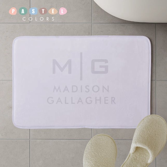 Solid Soft Light Pastel Lavender Purple Colour  Bath Mat (Solid Soft Light Pastel Lavender Purple Color Bath Mat
)