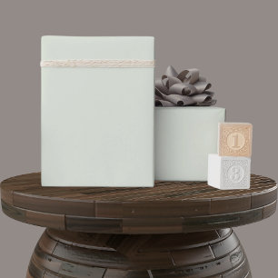 Solid Soft Light Pastel Mint Mist Green Colour Wrapping Paper