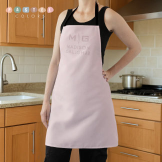 Solid Soft Light Pastel Orchid Pink Colour Apron