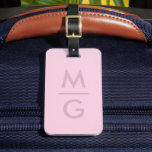 Solid Soft Light Pastel Orchid Pink Colour  Luggage Tag<br><div class="desc">Travel smarter and in style with this premium luggage tag, designed to keep your bags secure, identifiable, and elegant wherever you go. Made from durable, waterproof materials, it stands up to every journey — from quick weekend getaways to long international flights. This personalised luggage tag features a custom name and...</div>
