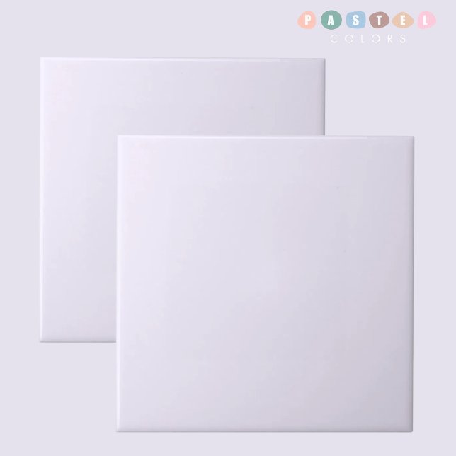 Solid Soft Light Pastel Purple White Colour  Ceramic Tile (Solid Soft Light Pastel Purple White Color Ceramic Tile)
