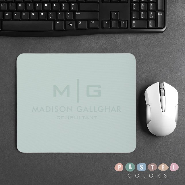 Solid Soft Light Pastel Sage Moss Green Colour Mouse Pad (Solid Soft Light Pastel Sage Moss Green Color Mouse Pad
)