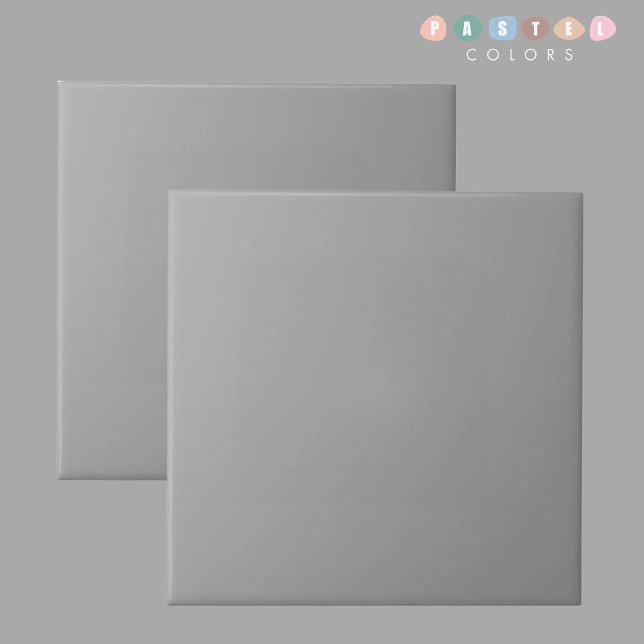Solid Soft Light Pastel Steel Grey Colour Ceramic Tile (Solid Soft Light Pastel Steel Grey Color Ceramic Tile)