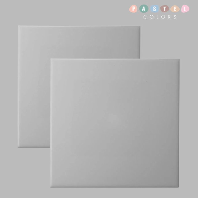 Solid Soft Light Pastel Steel Grey Colour Ceramic Tile (Solid Soft Light Pastel Steel Grey Color Ceramic Tile)