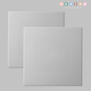Solid Soft Light Pastel Steel Grey Colour Ceramic Tile