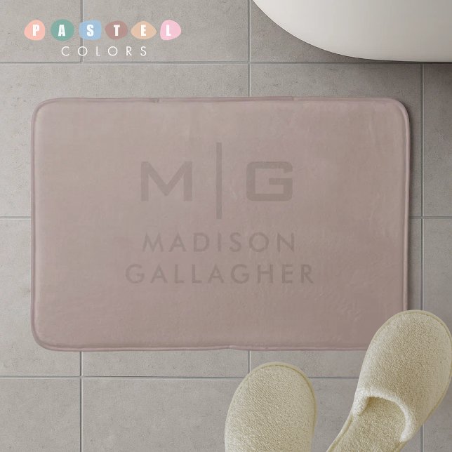 Solid Soft Light Pastel Tan Cotta Beige Colour  Bath Mat (Solid Soft Light Pastel Tan Cotta Beige Color Bath Mat
)