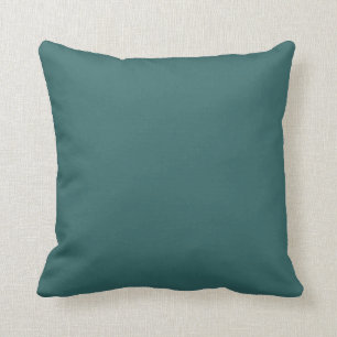 Solid soft medium blue pillow