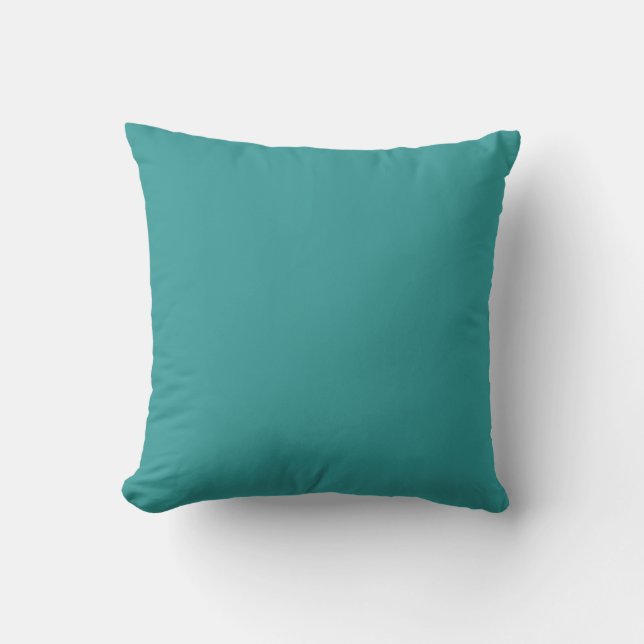 Solid soft medium blue  pillow (Front)