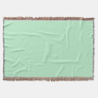 Solid Soft Mint Green Throw Blanket 