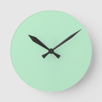 Solid Soft Mint Green Wall Clock