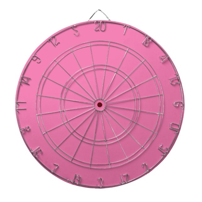 Solid soft pink dartboard (Front)