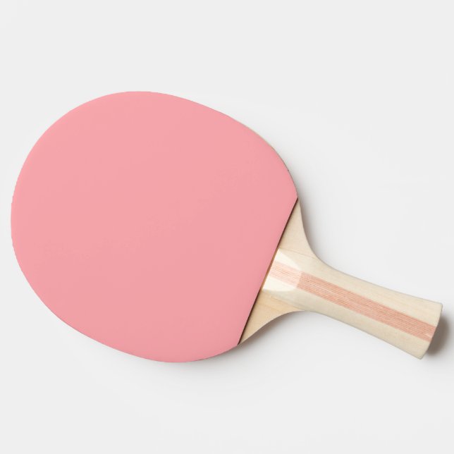 Solid soft pink ping pong paddle (Side)