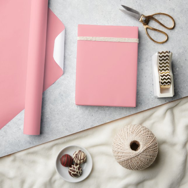 Solid soft pink wrapping paper (Crafts)