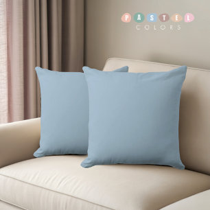 Solid Soft Sky Light Pastel Baby Blue Color Cushion