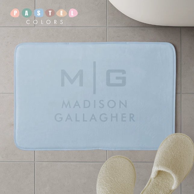 Solid Soft Sky Light Pastel Baby Blue Colour  Bath Mat (Solid Soft Sky Light Pastel Baby Blue Color Bath Mat
)