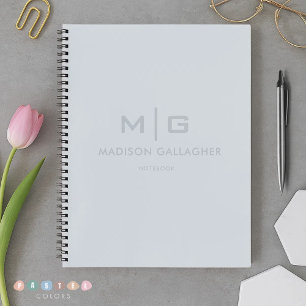 Solid Soft Sky Light Pastel Baby Blue Colour Notebook