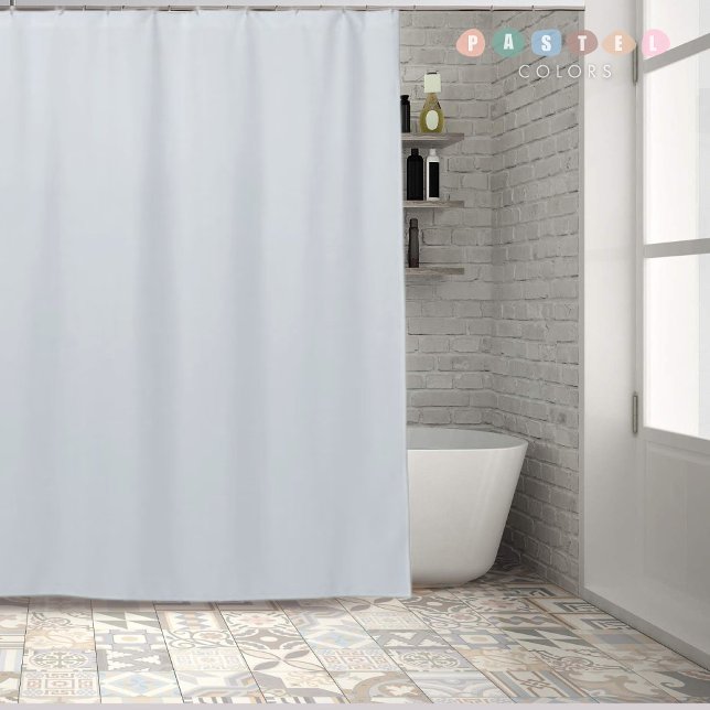 Solid Soft Sky Light Pastel Baby Blue Colour Shower Curtain (Solid Soft Sky Light Pastel Baby Blue Color Shower Curtain
)