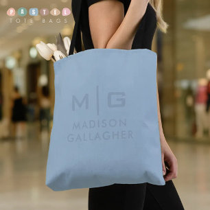 Solid Soft Sky Light Pastel Baby Blue Colour Tote Bag
