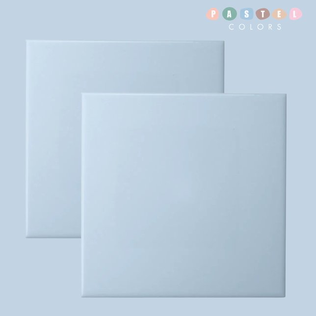 Solid Soft sky Light Pastel Baby Blue White Colour Ceramic Tile (Solid Soft sky Light Pastel Baby Blue White Color Ceramic Tile)