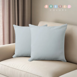 Solid Soft Sky Light Pastel Baby Powder Blue Color Cushion